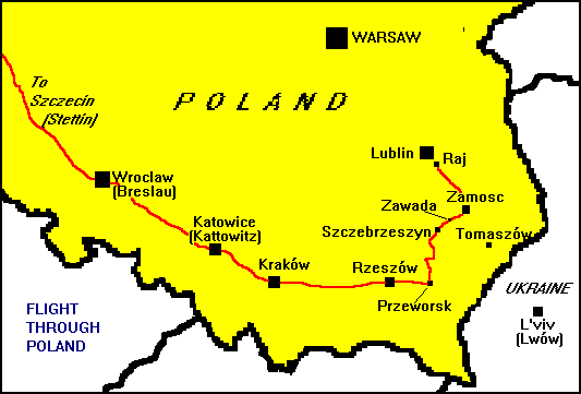 Map of SE Poland