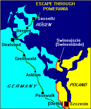 Map of German Pomerania