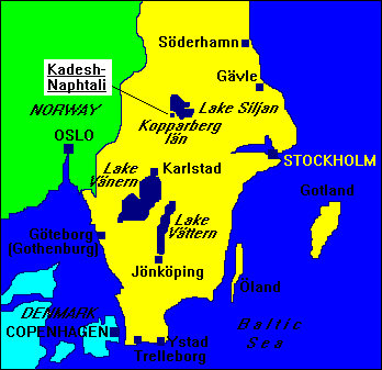 Map of South Sweden
